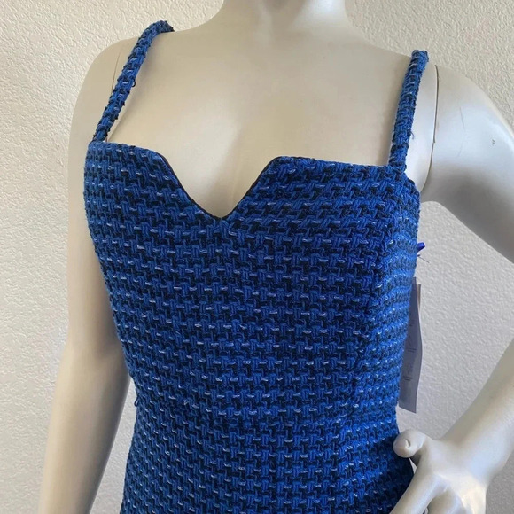 NWT ZARA Texture Tank Dress Blue Size Small - Picture 11 of 13